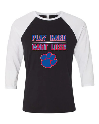 Hermitage Panthers Play Hard, Can't Lose Women's Baseball T-Shirt