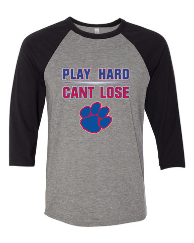 Hermitage Panthers Play Hard, Can't Lose Men's Baseball T-Shirt