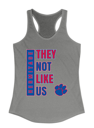 Hermitage Panthers They Not Like Us #1 Women's Tank Top
