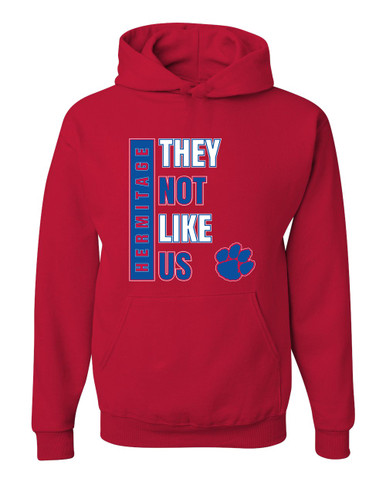 Hermitage Panthers They Not Like Us #1 Men's Premium Hoodie