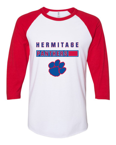 Hermitage Panthers Mascot #7 Women's Baseball T-Shirt