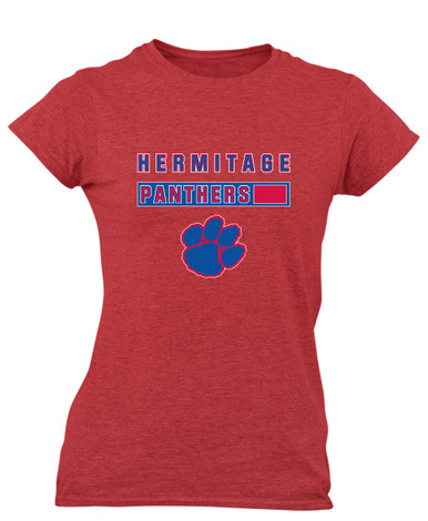 Hermitage Panthers Mascot #7 Women's Premium SS T-Shirt