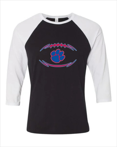 Hermitage Panthers Football #3 Women's Baseball T-Shirt