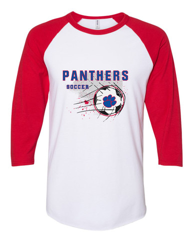 Hermitage Panthers Soccer #2 Men's Baseball T-Shirt