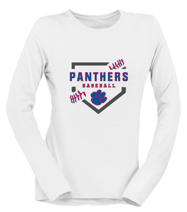 Hermitage Panthers Baseball #2 Women's Premium LS T-Shirt