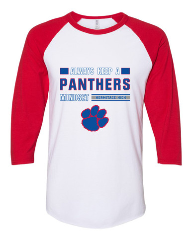 Hermitage Panthers Mindset Women's Baseball T-Shirt