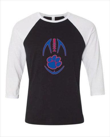 Hermitage Panthers Football #4 Women's Baseball T-Shirt