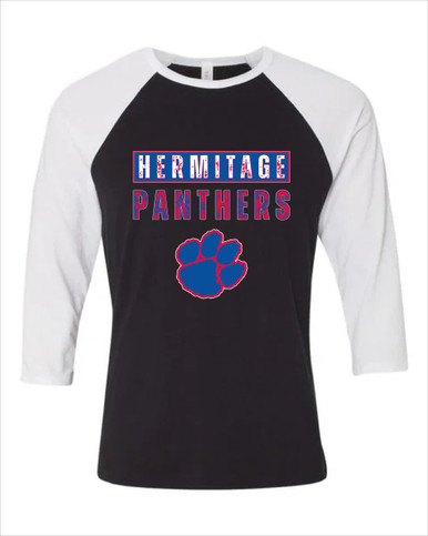 Hermitage Panthers Mascot #9 Men's Baseball T-Shirt