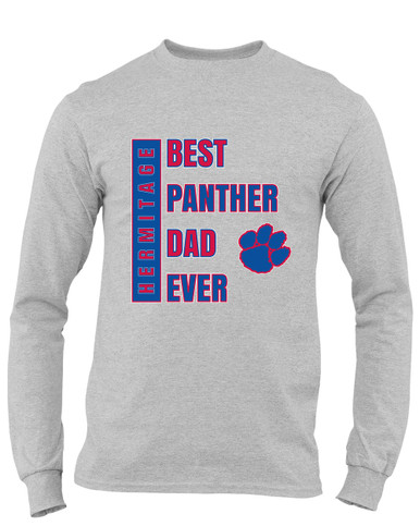 Hermitage Panthers Best Panther Dad Men's LS T-Shirt