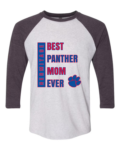 Hermitage Panthers Best Panther Mom Women's Baseball T-Shirt