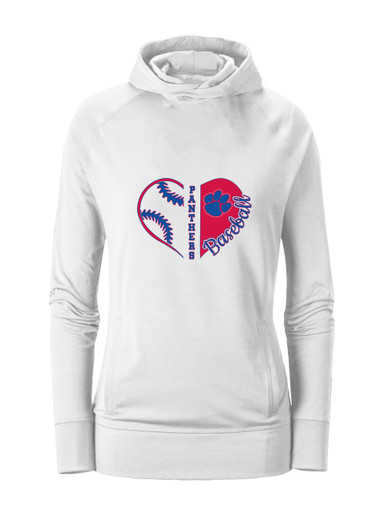 Hermitage Panthers Heart Baseball Women's Hoodie