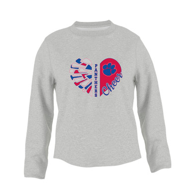 Hermitage Panthers Heart Cheer Women's Sweatshirt