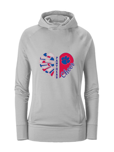 Hermitage Panthers Heart Cheer Women's Hoodie