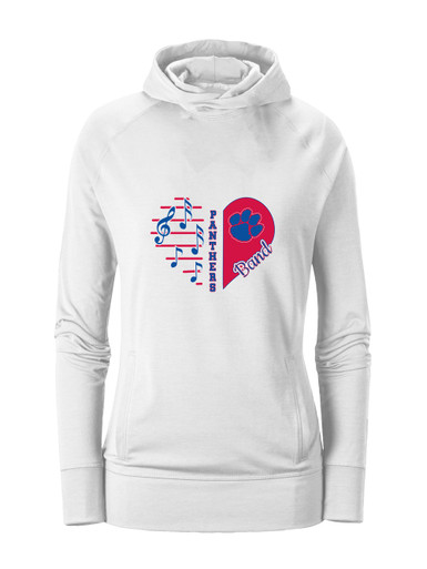 Hermitage Panthers Heart Band Women's Hoodie