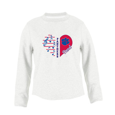 Hermitage Panthers Heart Band Women's Sweatshirt