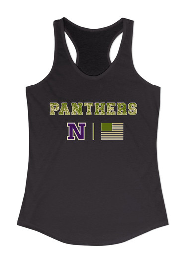 Navarro Panthers N Script Camo Flag Women's Tank Top