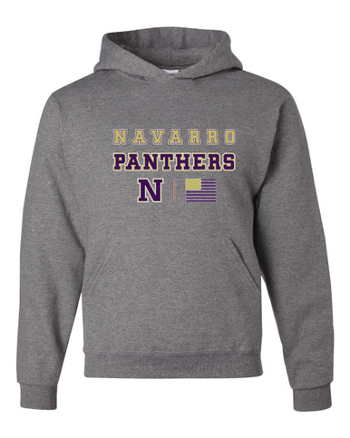 Navarro Panthers N Script Spirit Flag Men's Premium Hoodie