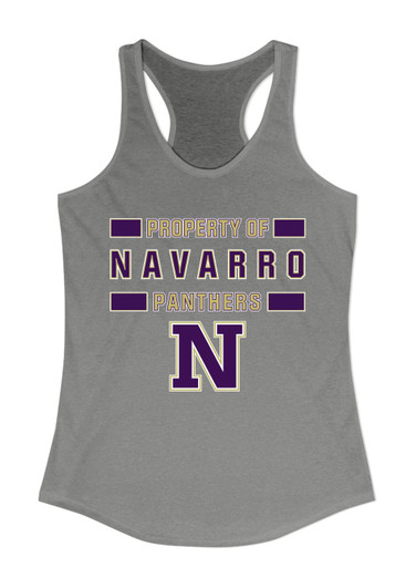 Navarro Panthers N Script Property Of Women's Tank Top