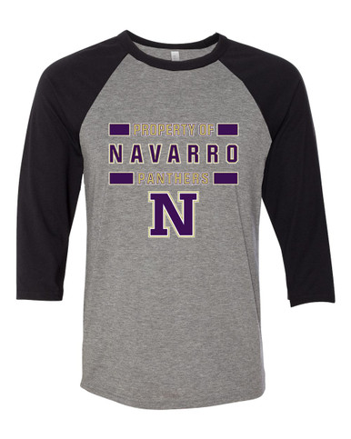 Navarro Panthers N Script Property Of Men's Baseball T-Shirt