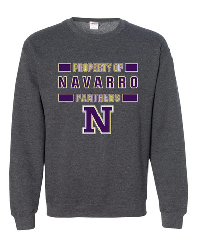 Navarro Panthers N Script Property Of Men's Sweatshirt