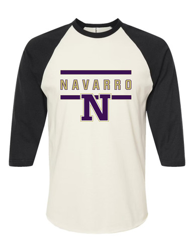 Navarro Panthers N Script Mascot #4 Men's Baseball T-Shirt