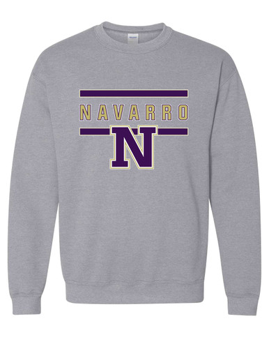 Navarro Panthers N Script Mascot #4 Men's Sweatshirt