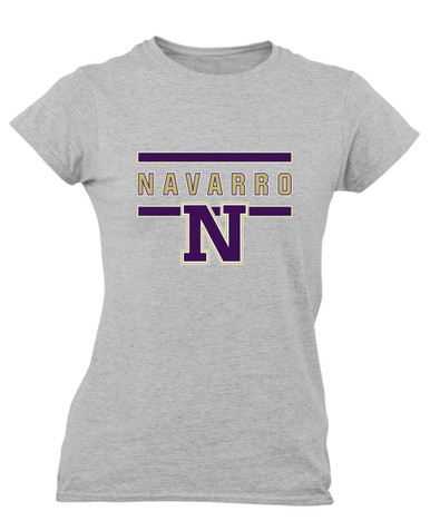 Navarro Panthers N Script Mascot #4 Women's Premium SS T-Shirt