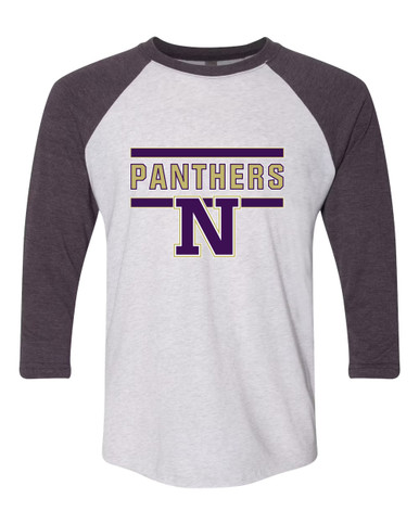 Navarro Panthers N Script Mascot #5 Women's Baseball T-Shirt