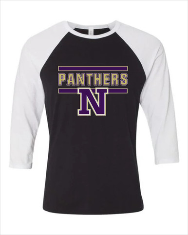 Navarro Panthers N Script Mascot #5 Men's Baseball T-Shirt