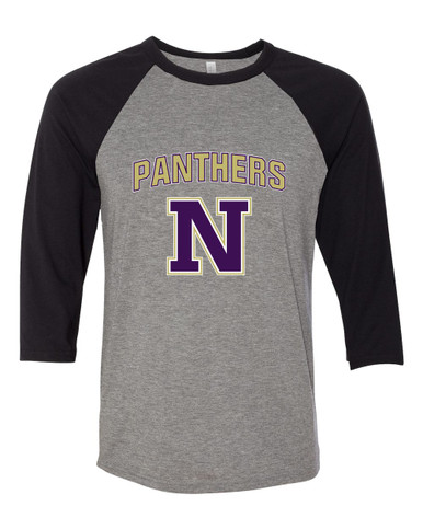 Navarro Panthers N Script Mascot #6 Women's Baseball T-Shirt