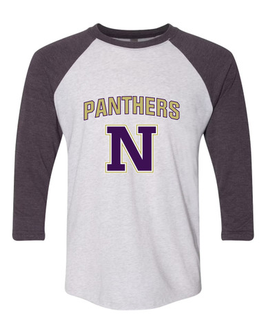 Navarro Panthers N Script Mascot #6 Men's Baseball T-Shirt