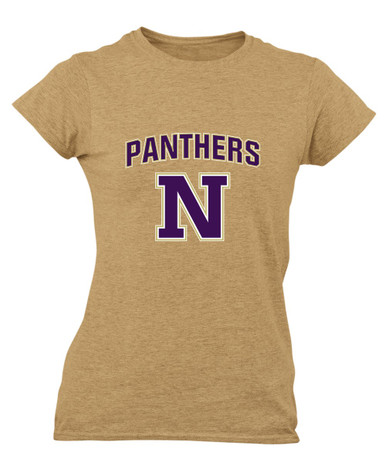 Navarro Panthers N Script Mascot #6 Women's Premium SS T-Shirt