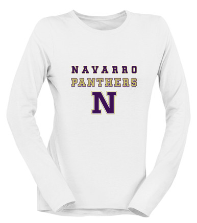 Navarro Panthers N Script Spirit Women's Premium LS T-Shirt