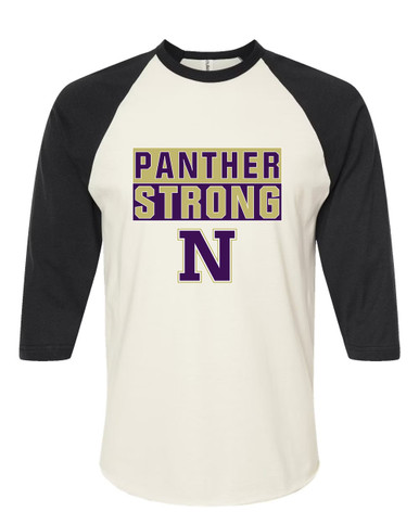 Navarro Panthers N Script Strong #1 Women's Baseball T-Shirt