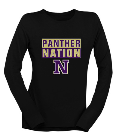 Navarro Panthers N Script Nation #1 Women's Premium LS T-Shirt