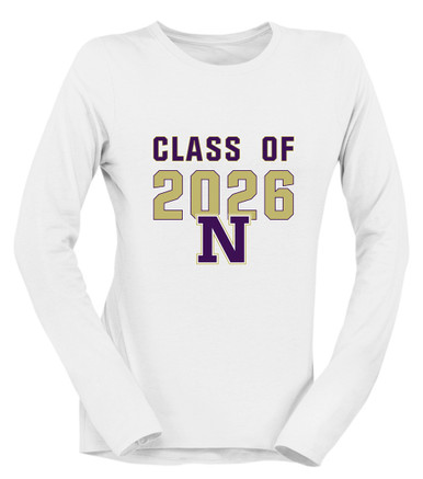 Navarro Panthers N Script Class of 2026 Women's Premium LS T-Shirt