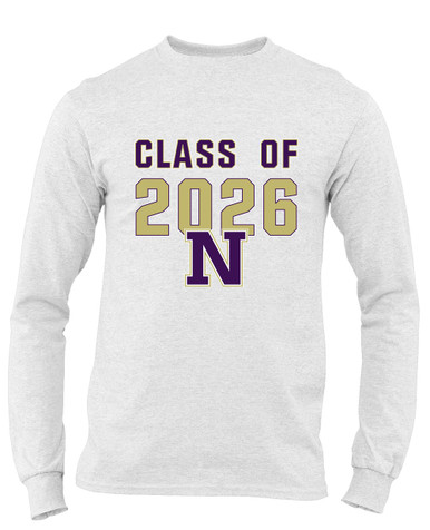Navarro Panthers N Script Class of 2026 Men's LS T-Shirt