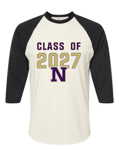 Navarro Panthers N Script Class of 2027 Men's Baseball T-Shirt