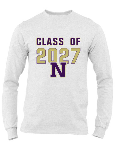 Navarro Panthers N Script Class of 2027 Men's Premium LS T-Shirt