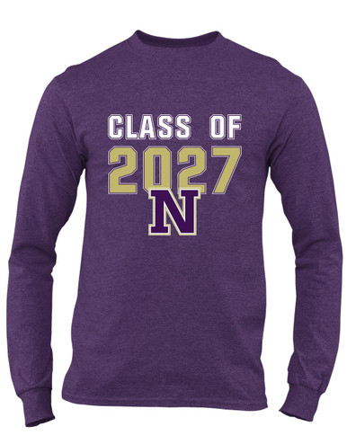 Navarro Panthers N Script Class of 2027 Men's LS T-Shirt