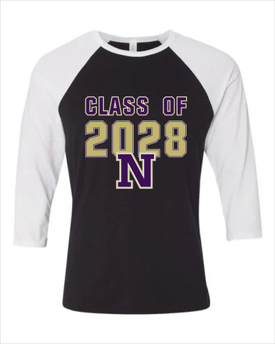 Navarro Panthers N Script Class of 2028 Men's Baseball T-Shirt
