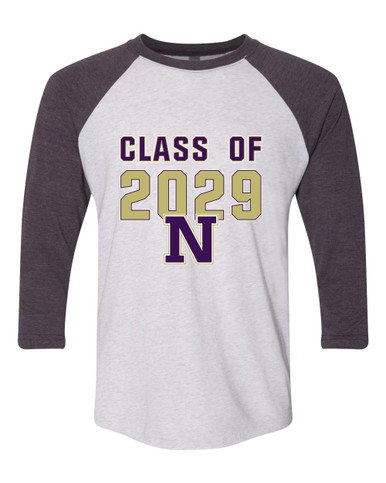 Navarro Panthers N Script Class of 2029 Men's Baseball T-Shirt