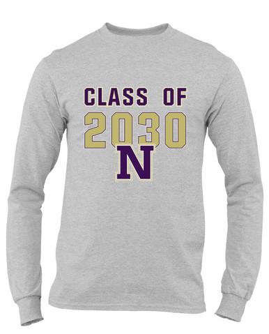 Navarro Panthers N Script Class of 2030 Men's Premium LS T-Shirt