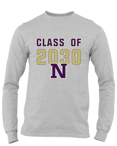 Navarro Panthers N Script Class of 2030 Men's LS T-Shirt