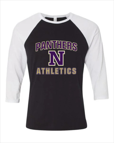 Navarro Panthers N Script Athletics Women's Baseball T-Shirt