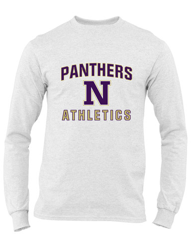 Navarro Panthers N Script Athletics Men's LS T-Shirt