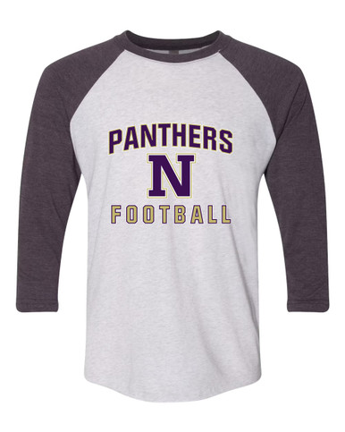 Navarro Panthers N Script Football #1 Women's Baseball T-Shirt