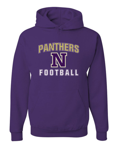 Navarro Panthers N Script Football #1 Men's Premium Hoodie