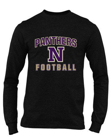 Navarro Panthers N Script Football #1 Men's Premium LS T-Shirt