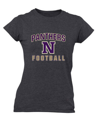Navarro Panthers N Script Football #1 Women's Premium SS T-Shirt